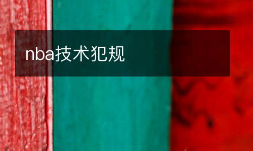 nba技術犯規(guī)