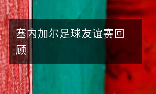 塞內(nèi)加爾足球友誼賽回顧